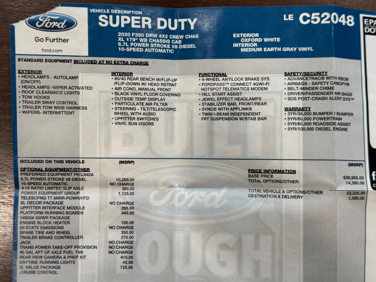 Ford Super Duty F-350 DRW  2020