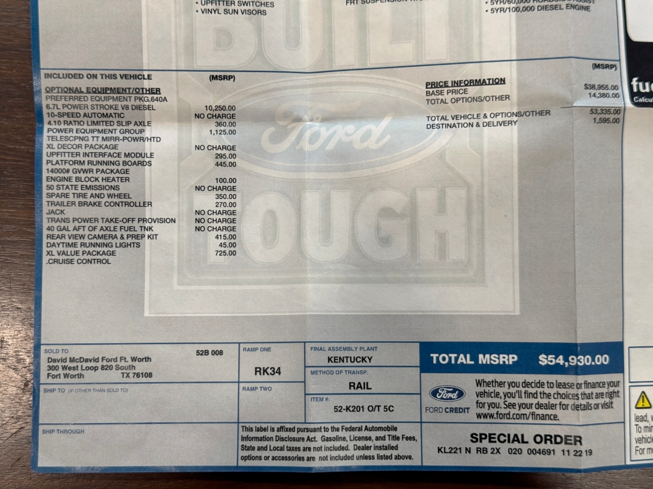 Ford Super Duty F-350 DRW  2020