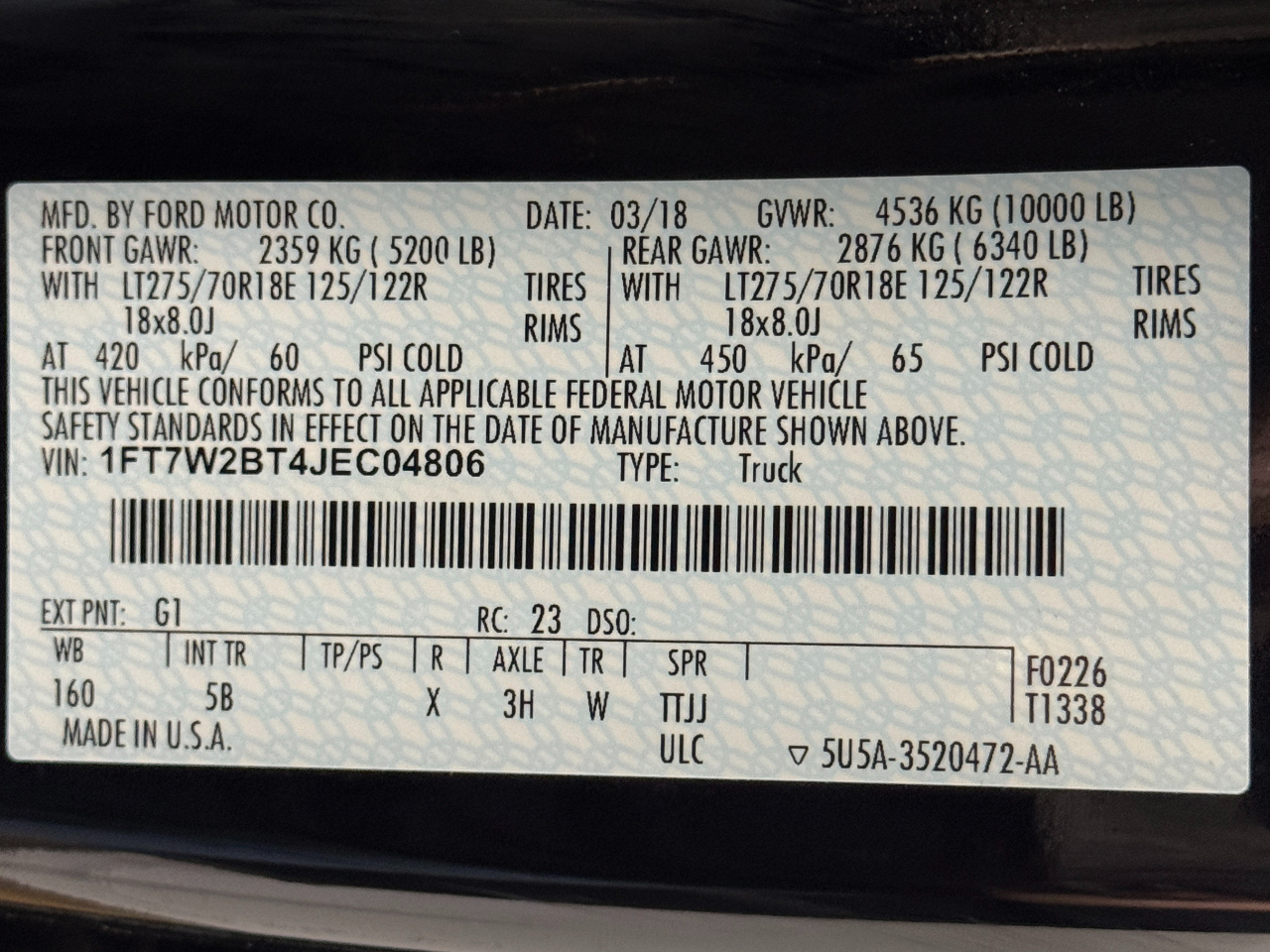 Ford Super Duty F-250 SRW  2018