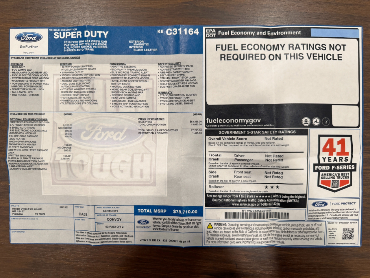 Ford Super Duty F-250 SRW  2019