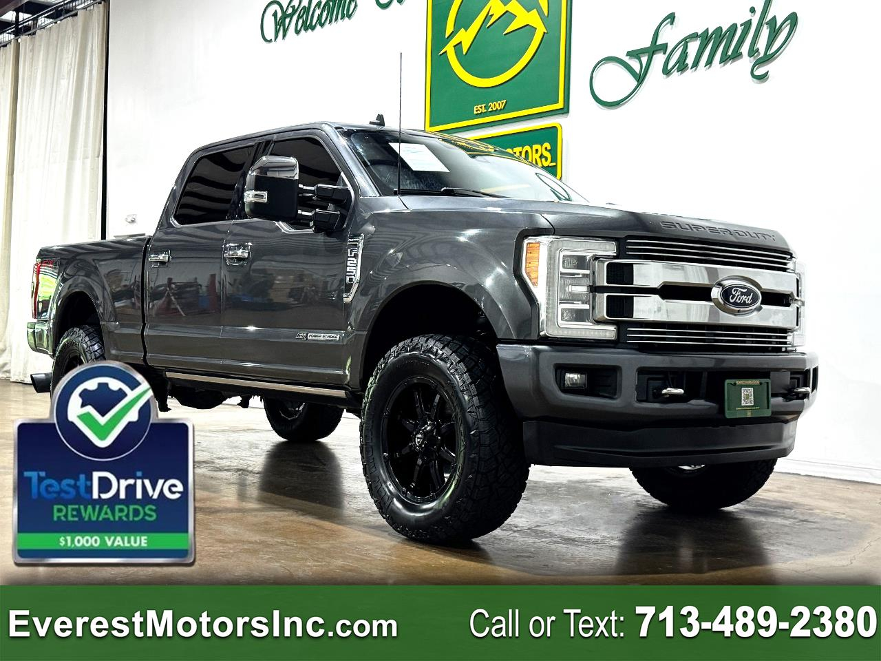 2019 Ford Super Duty F-250 SRW PLATINUM ULTIMATE 4X4 CREWCAB SHORT 6.7 DIESEL FX4
