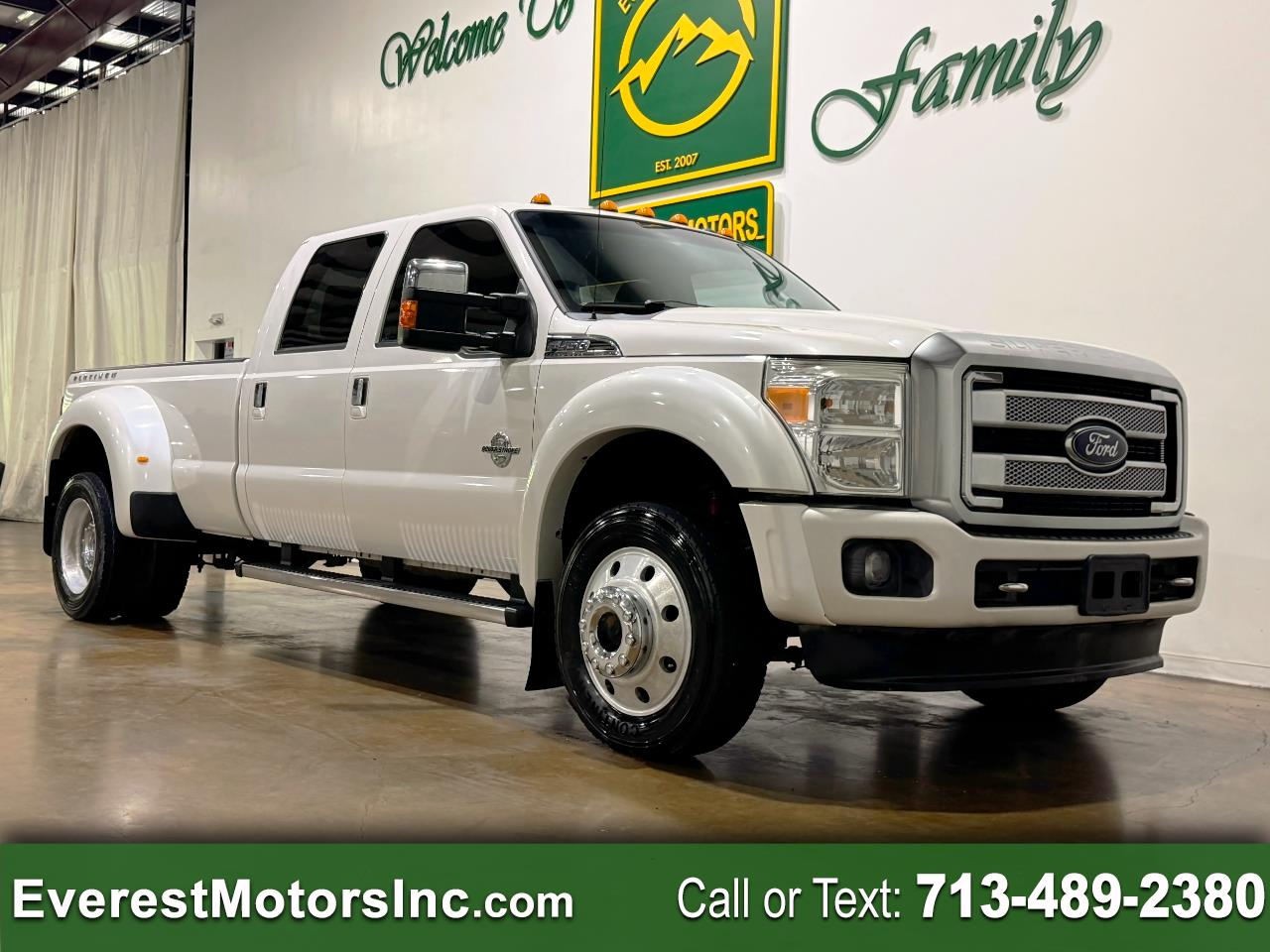 2016 Ford Super Duty F-450 DRW PLATINUM 4X4 CREWCAB 6.7L V8 DIESEL 1OWNER FX4