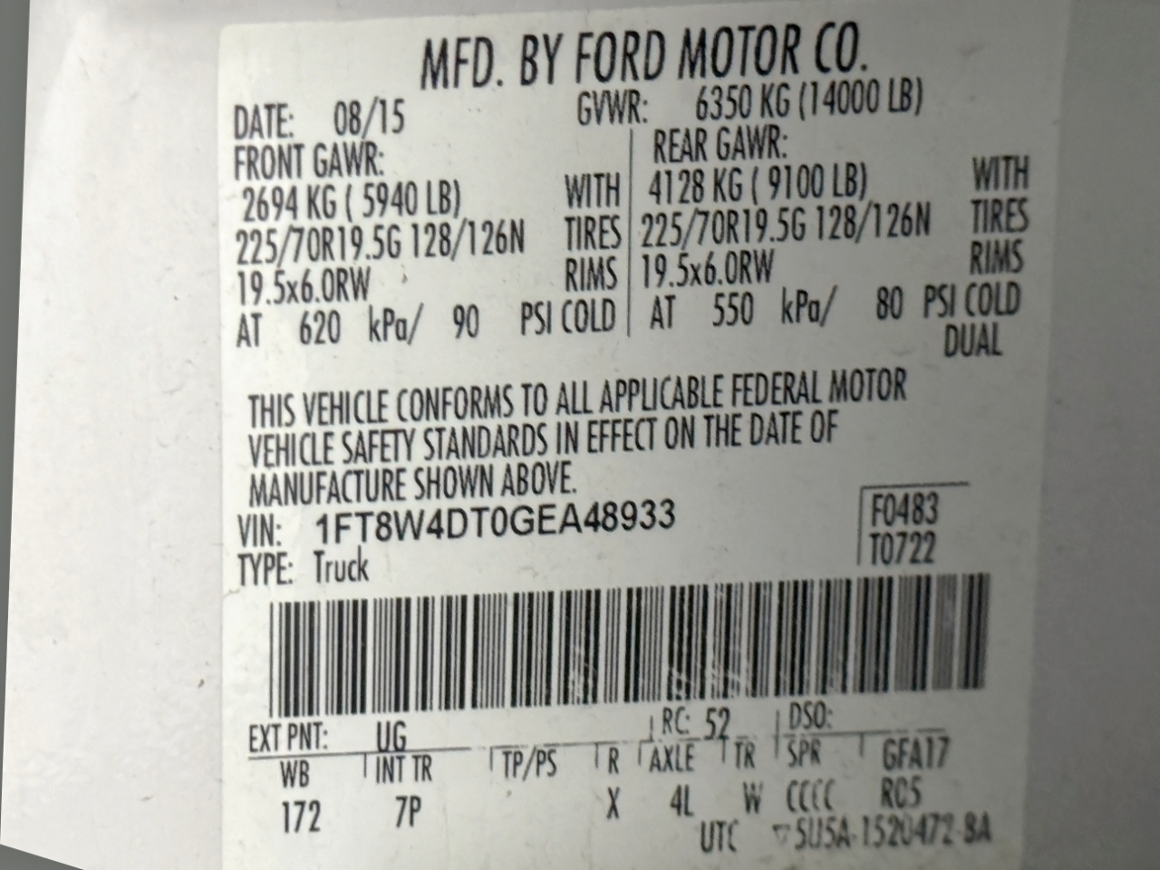 Ford Super Duty F-450 DRW  2016