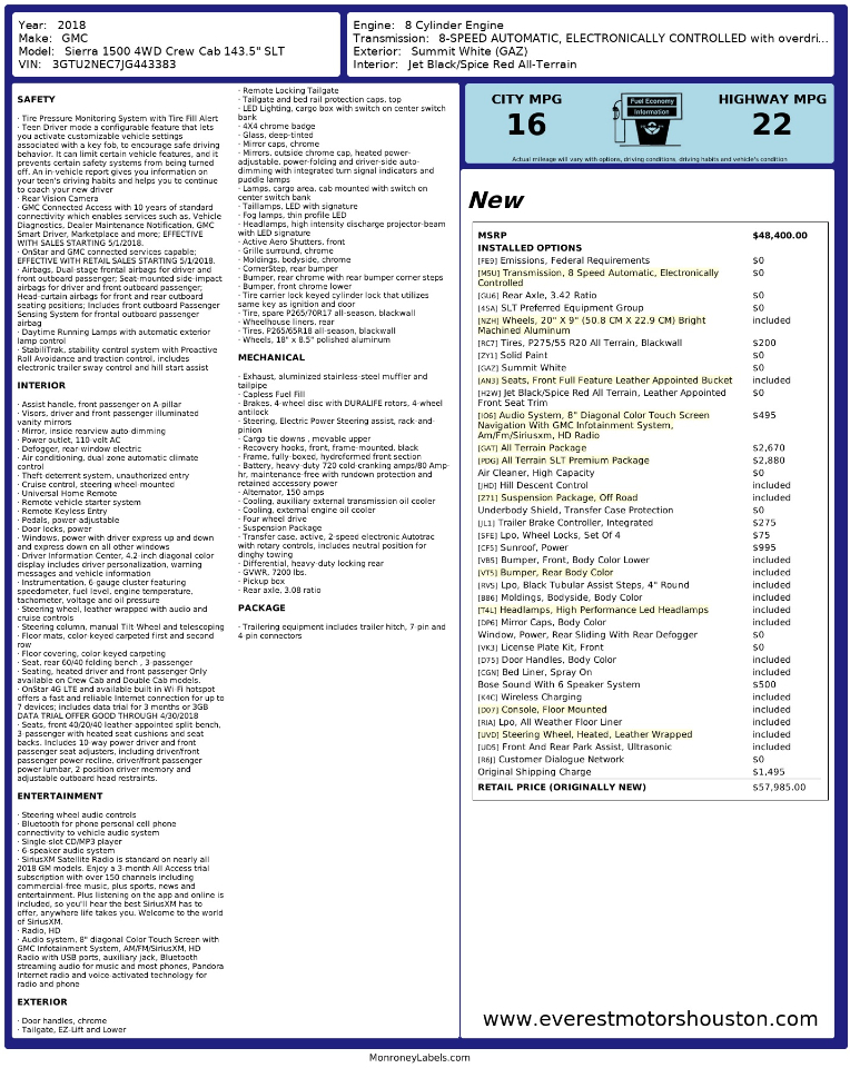 GMC Sierra 1500  2018