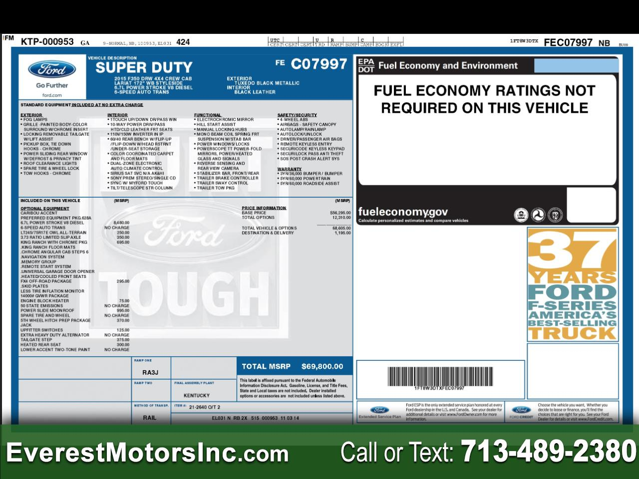 Ford Super Duty F-350 DRW  2015