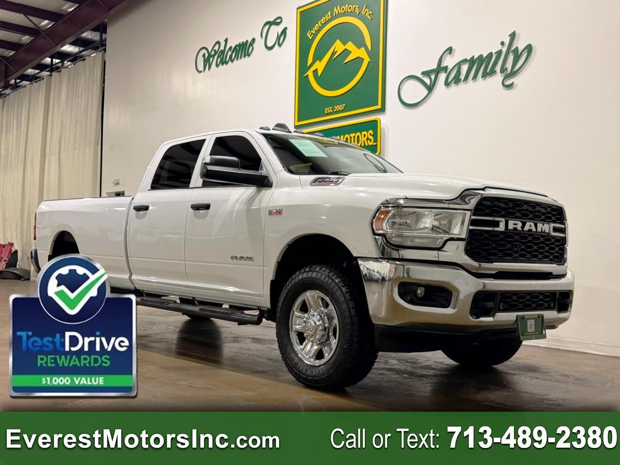 2022 RAM 2500 TRADESMAN 4X4 CREWCAB LONGBOX 6.4L HEMI GAS 1OWNER