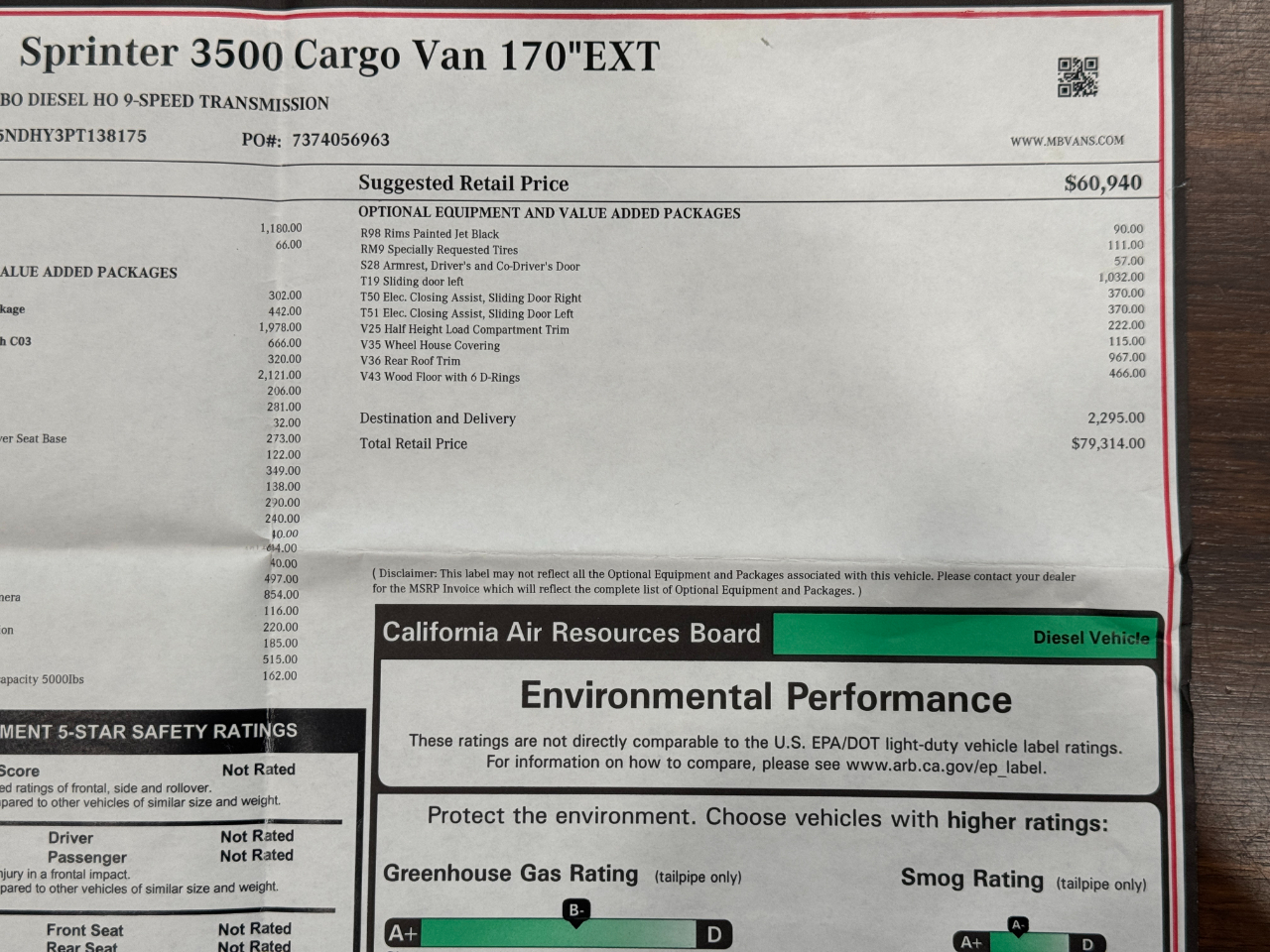 Mercedes-Benz Sprinter Cargo Van  2023