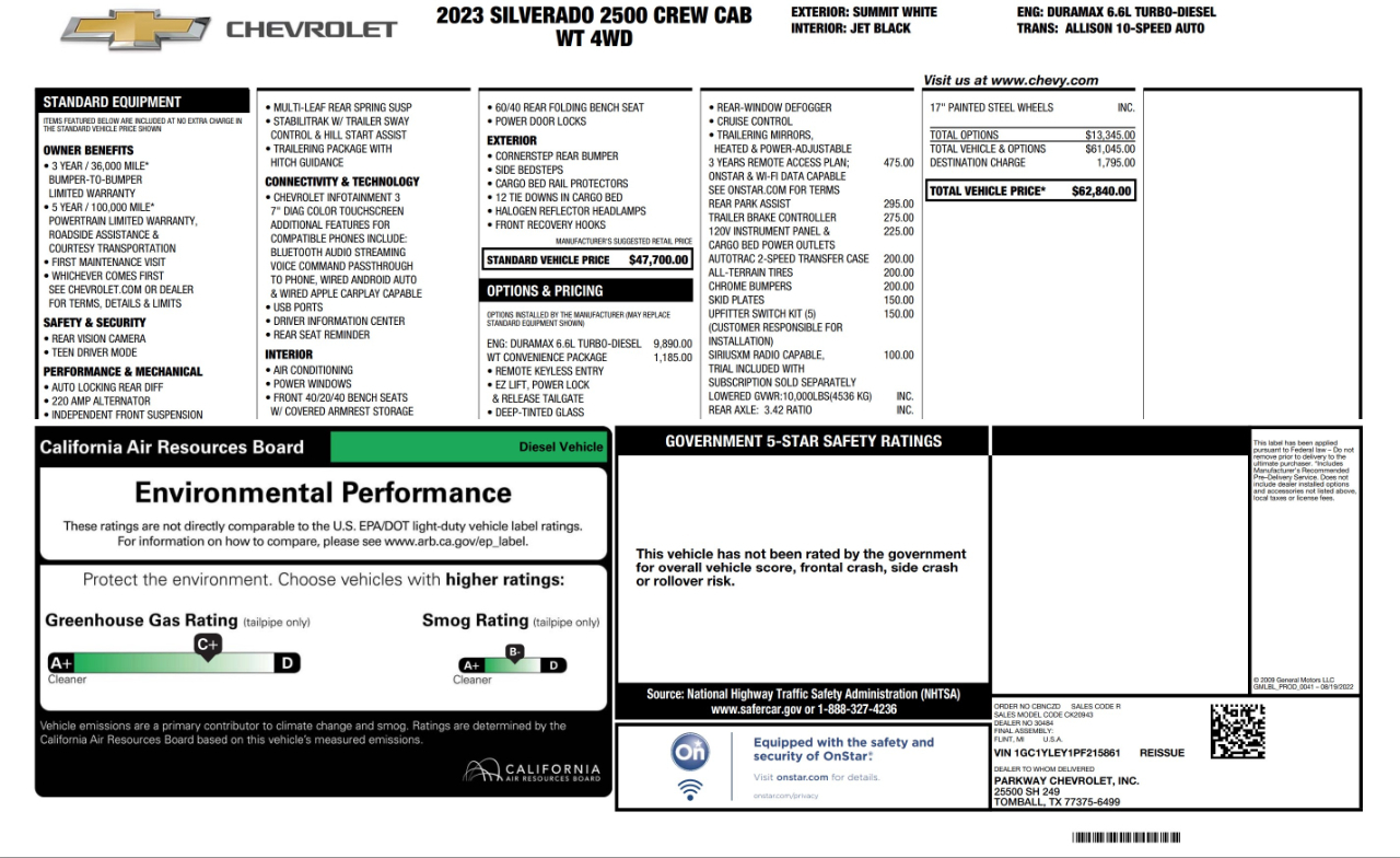 Chevrolet Silverado 2500HD  2023