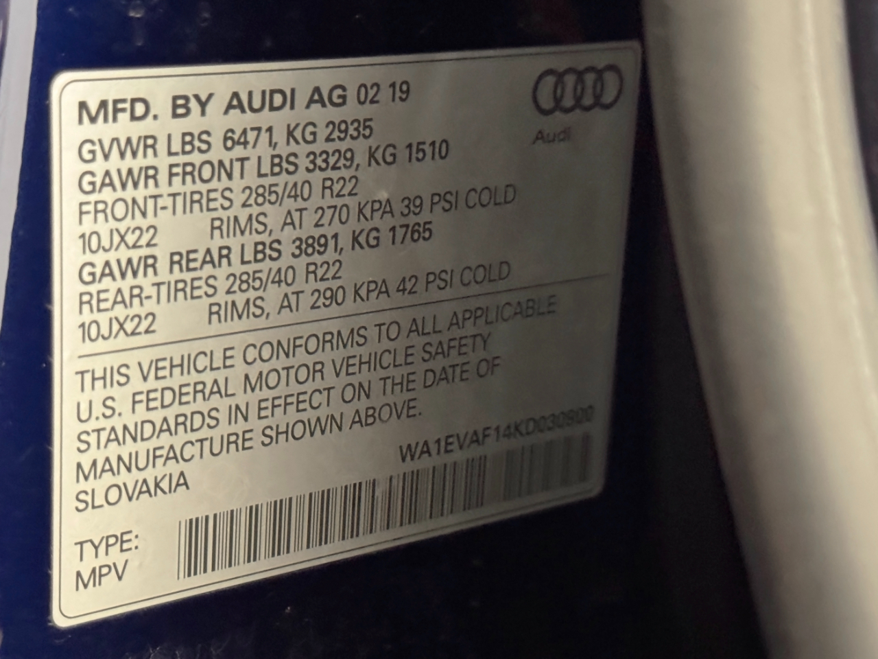 Audi Q8  2019