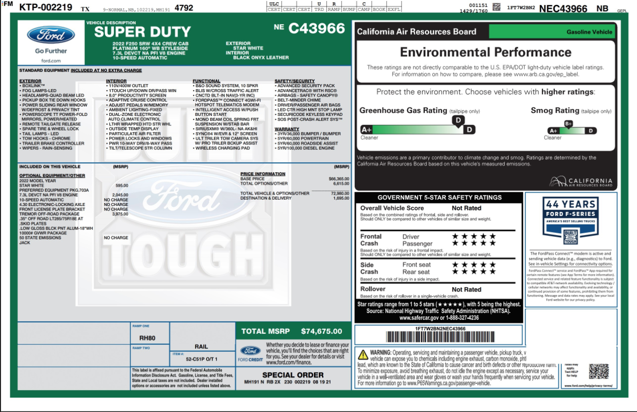 Ford Super Duty F-250 SRW  2022