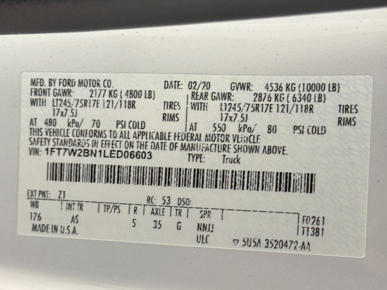 Ford Super Duty F-250 SRW  2020