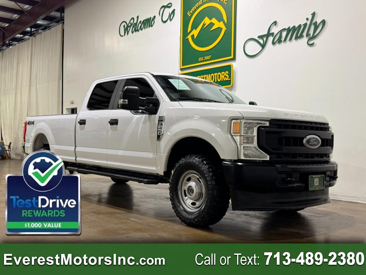 2020 Ford Super Duty F-250 SRW XL 4X4 CREWCAB LONG 7.3L V8 GAS 1OWNER
