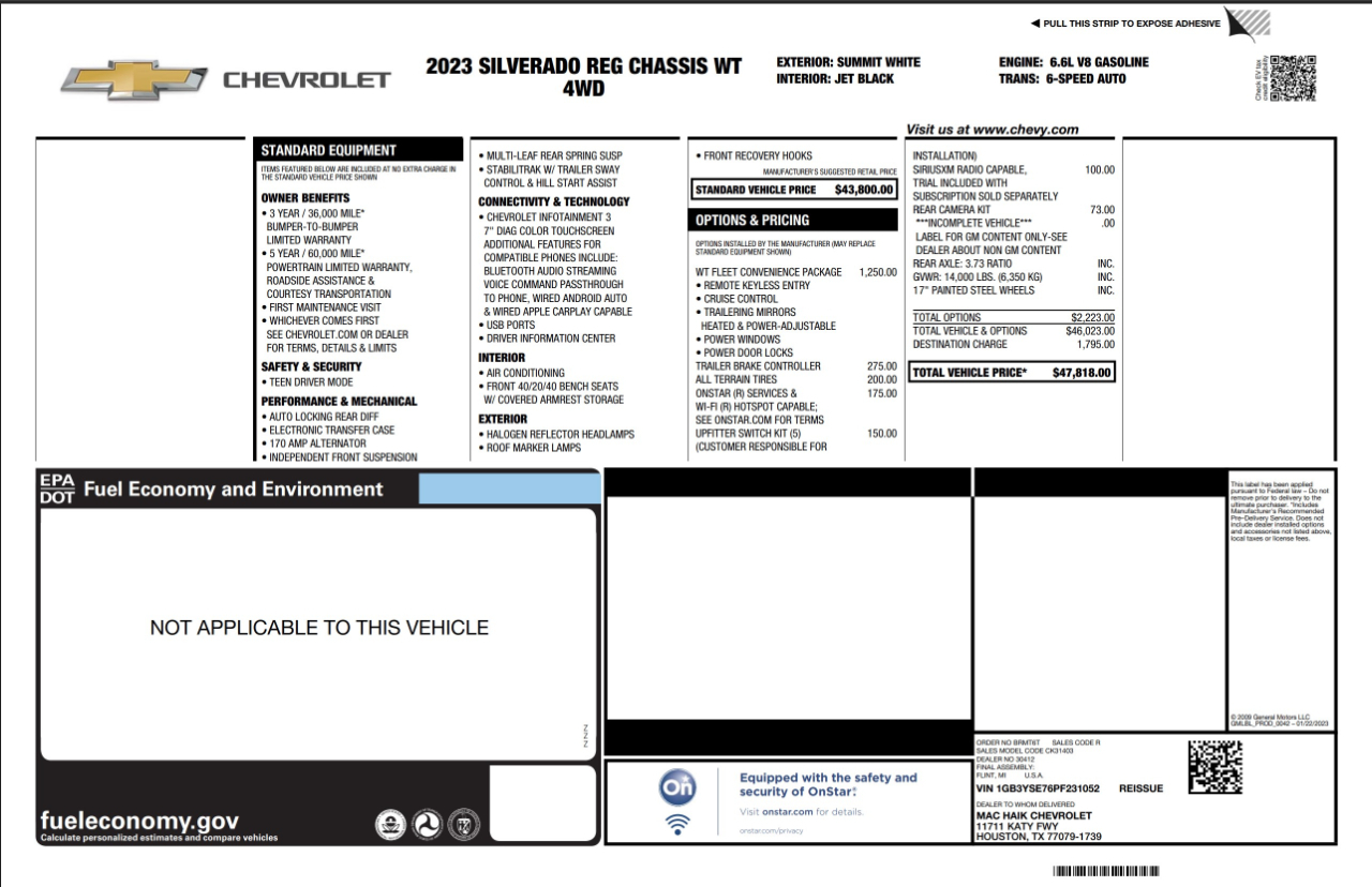 Chevrolet Silverado 3500HD  2023