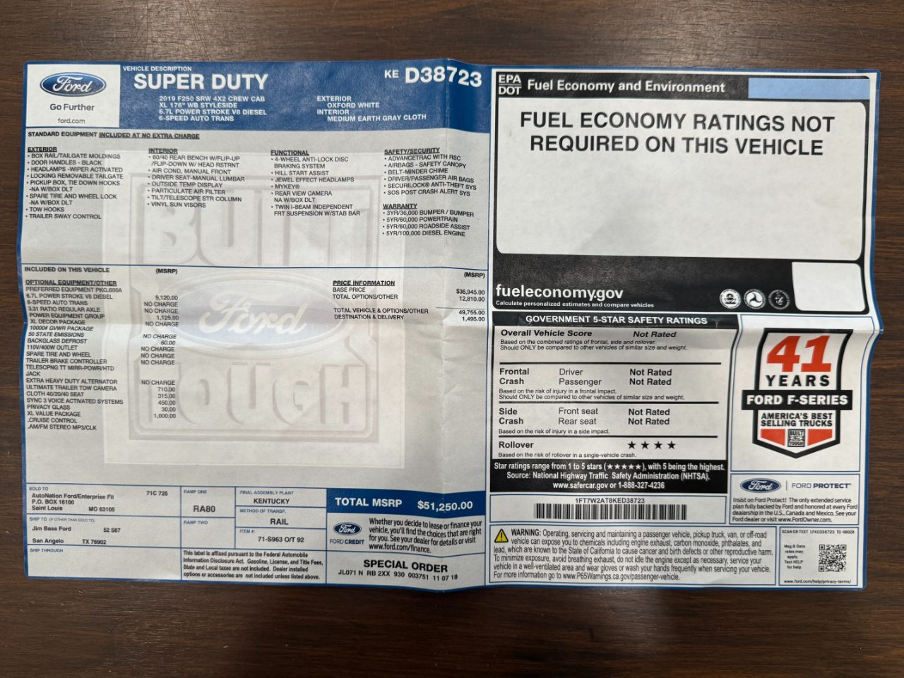 Ford Super Duty F-250 SRW  2019