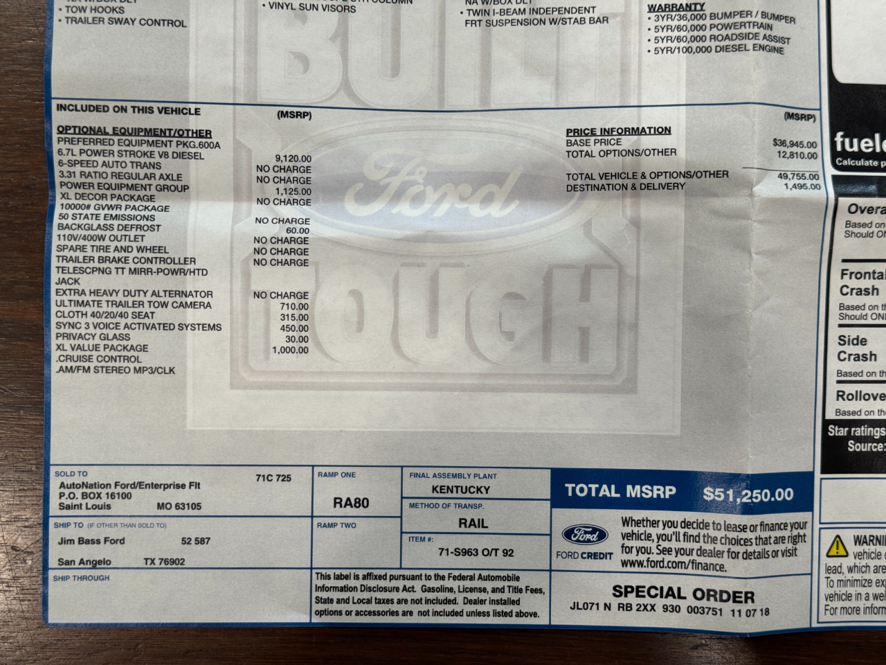 Ford Super Duty F-250 SRW  2019