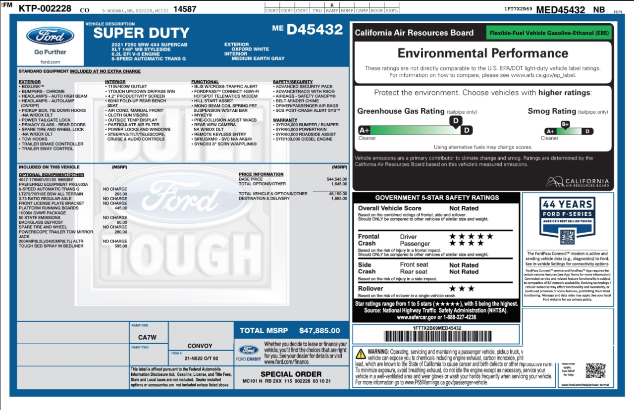 Ford Super Duty F-250 SRW  2021