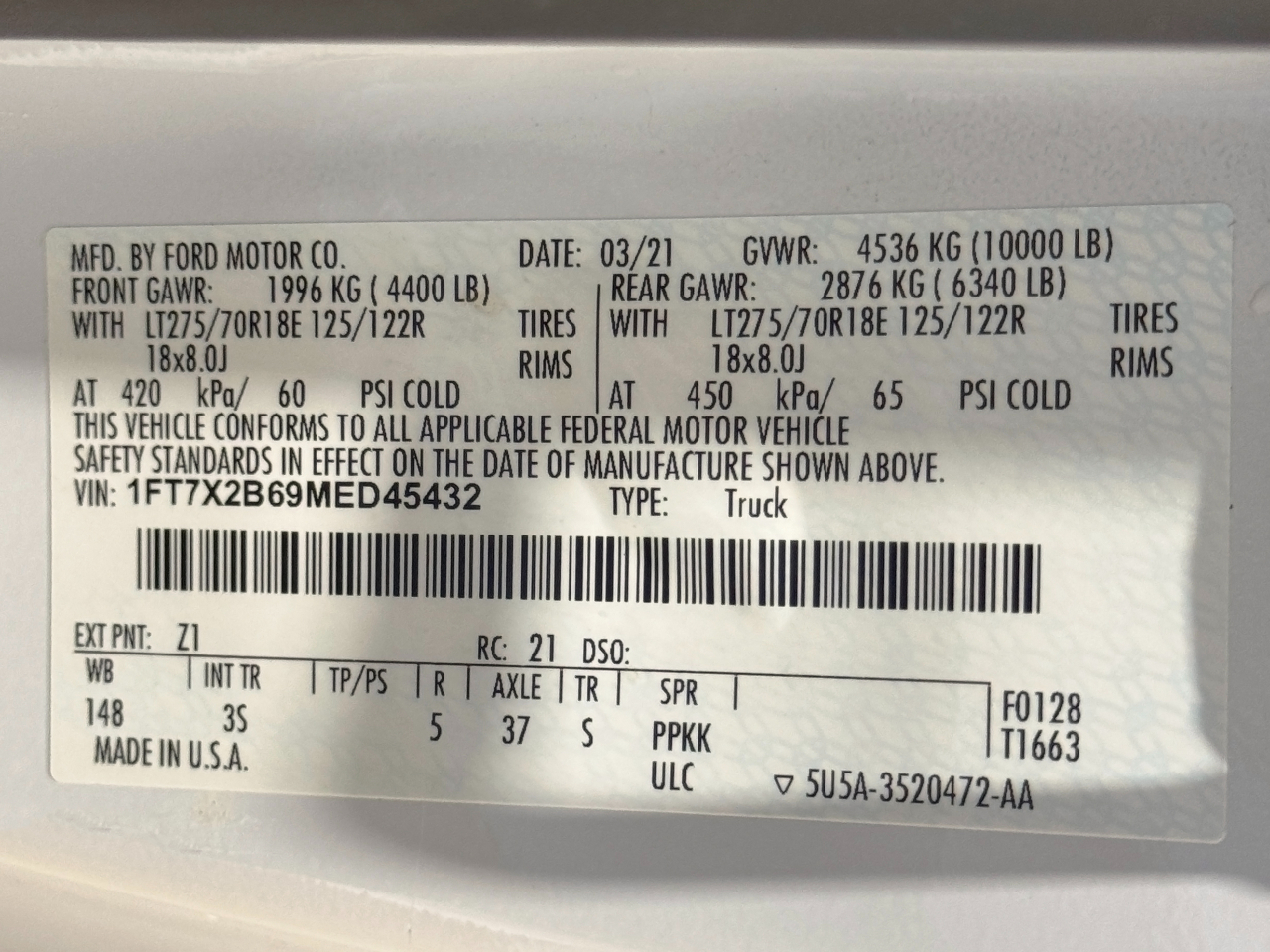 Ford Super Duty F-250 SRW  2021