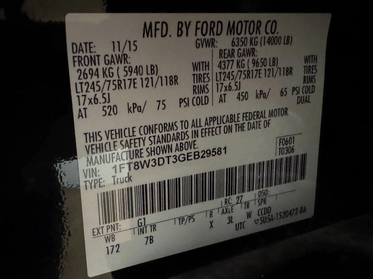 Ford Super Duty F-350 DRW  2016