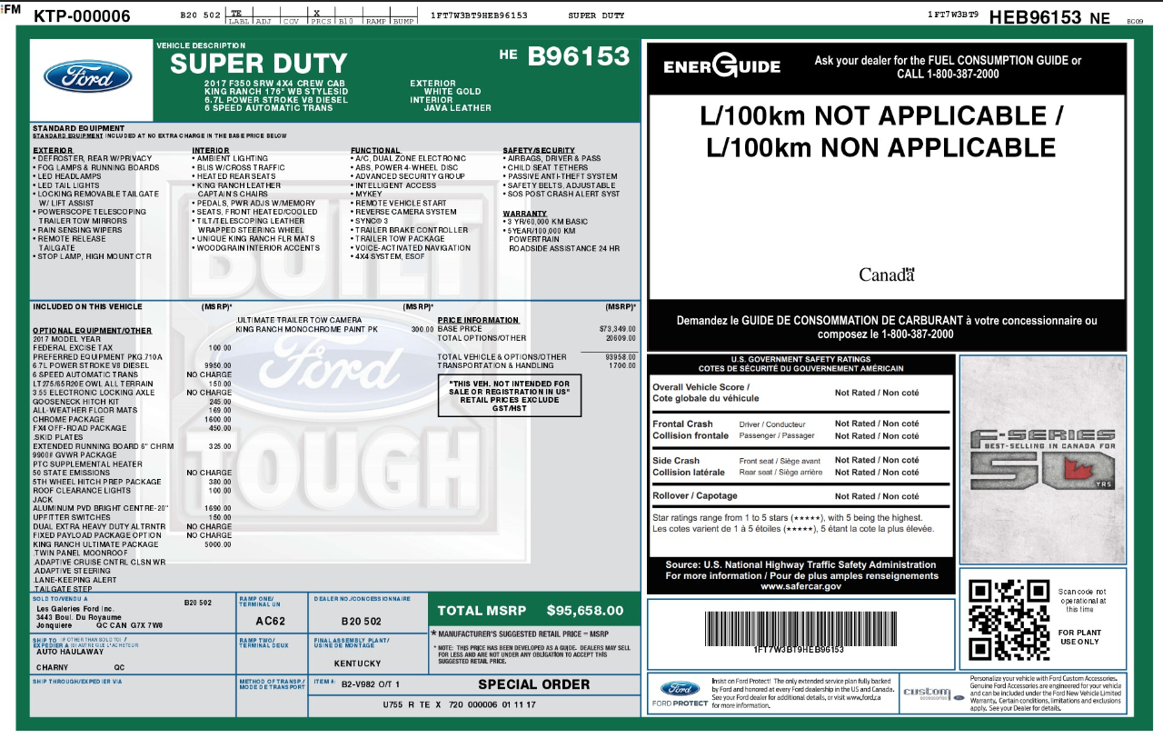 Ford Super Duty F-350 SRW  2017