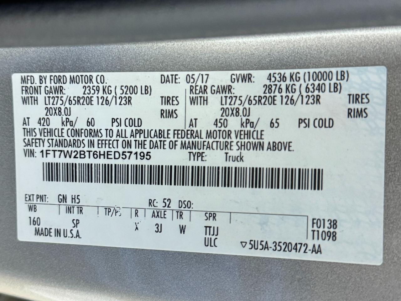 Ford Super Duty F-250 SRW  2017