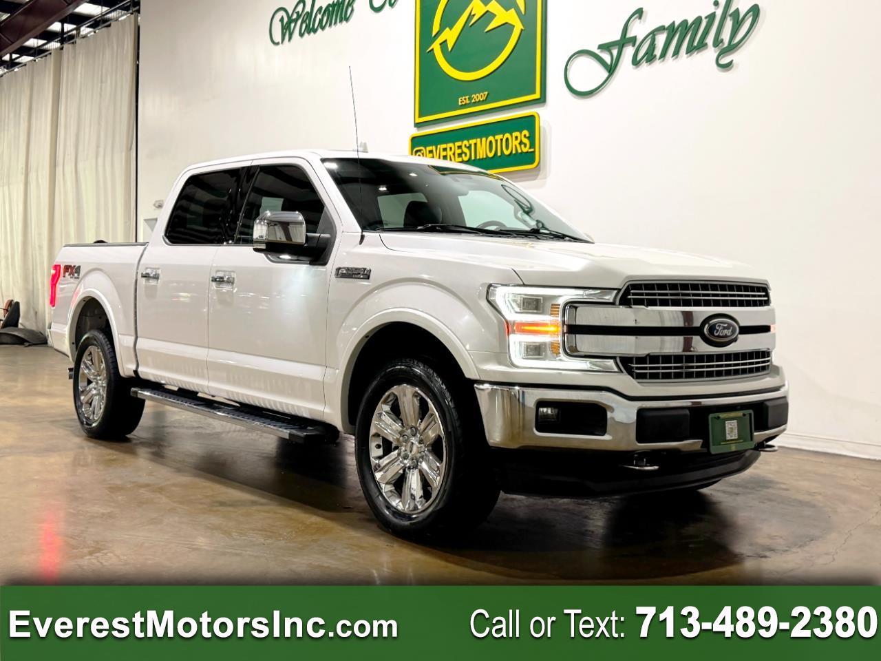 2018 Ford F-150 LARIAT 4X4CC SHORT 3.5L ECOBOOST GAS 1OWN TOW PKG