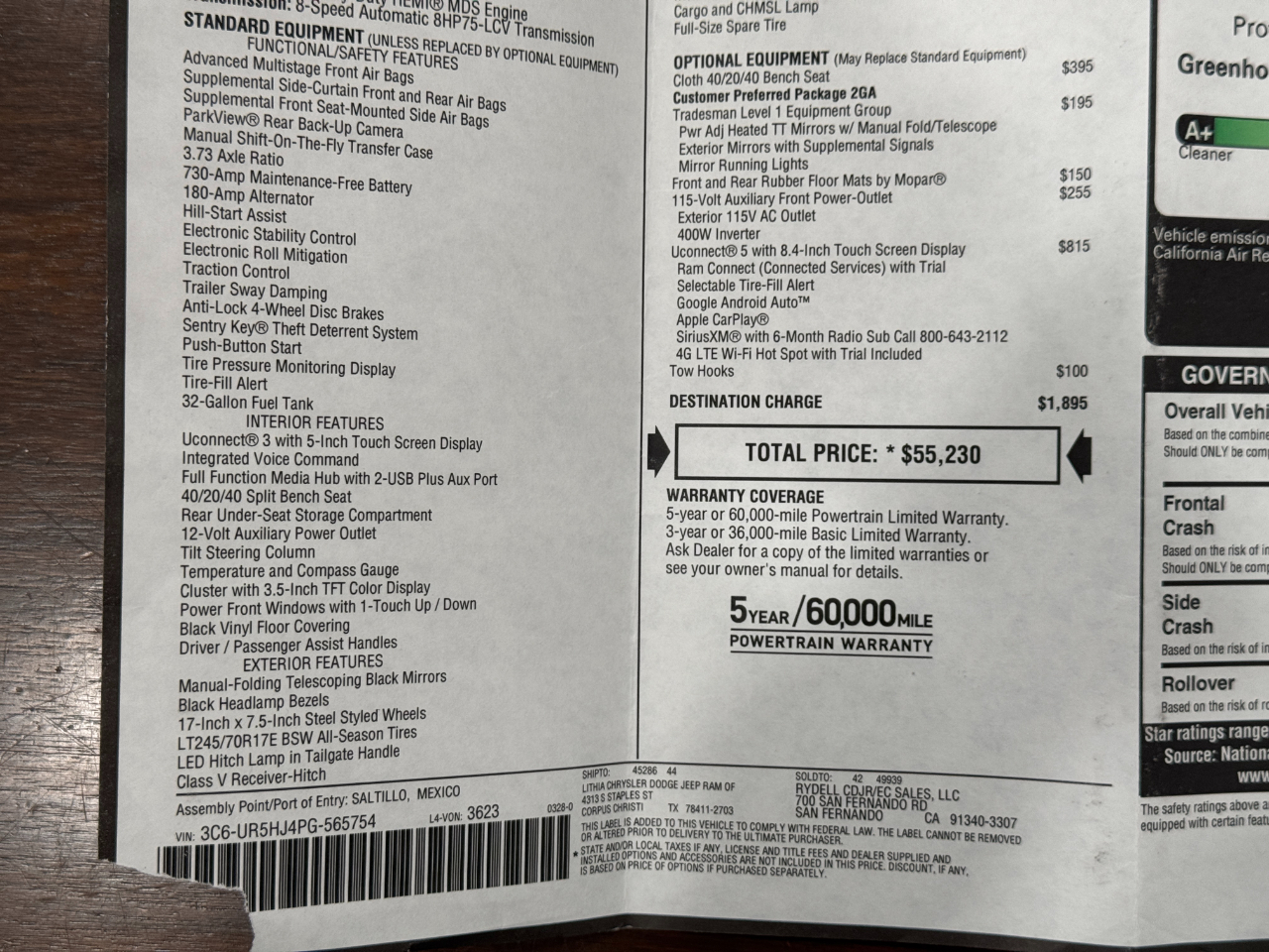RAM 2500  2023
