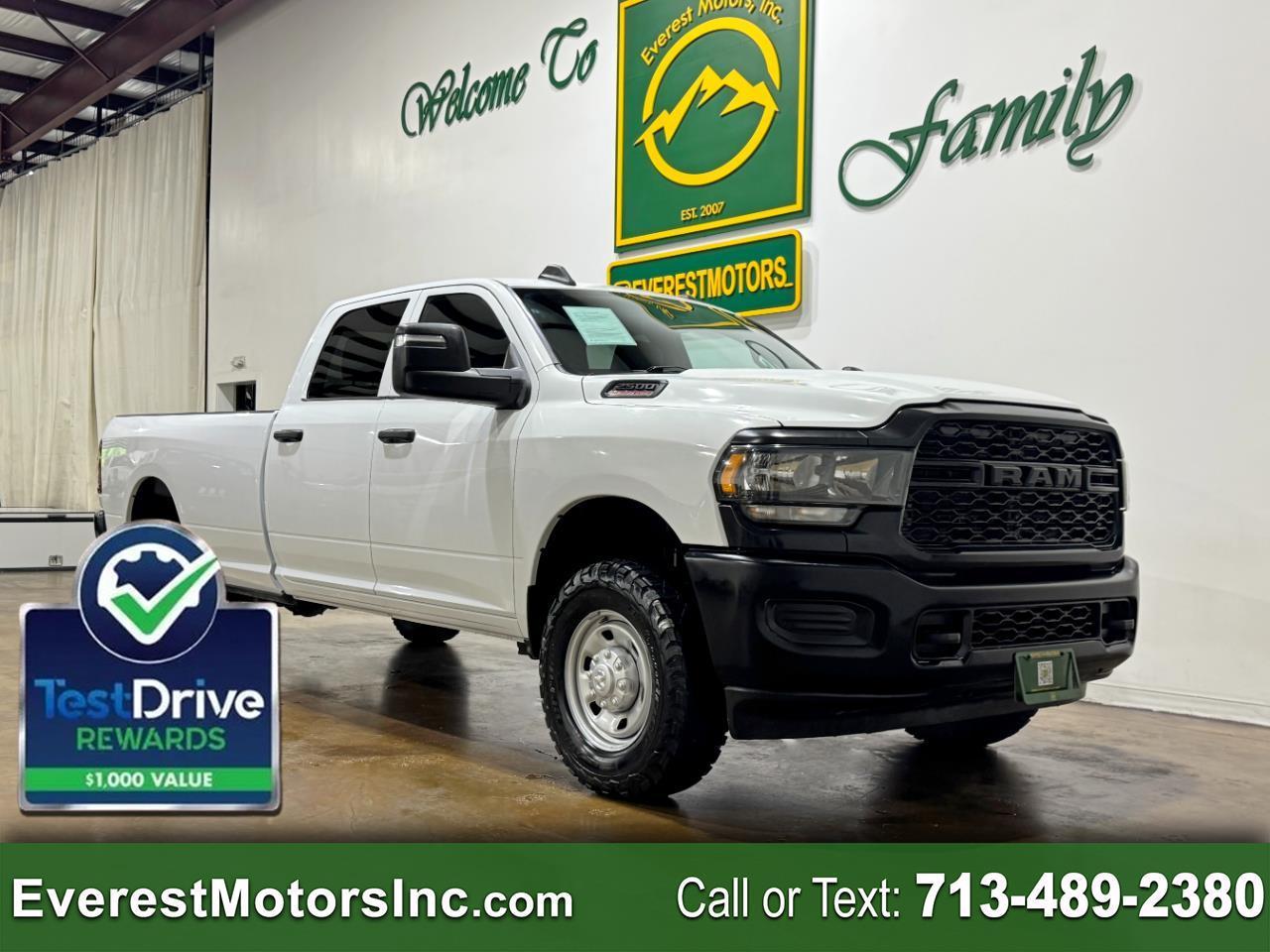 2023 RAM 2500 TRADESMAN 4X4 CREWCAB LONGBOX 6.4L V8 GAS 1OWNER