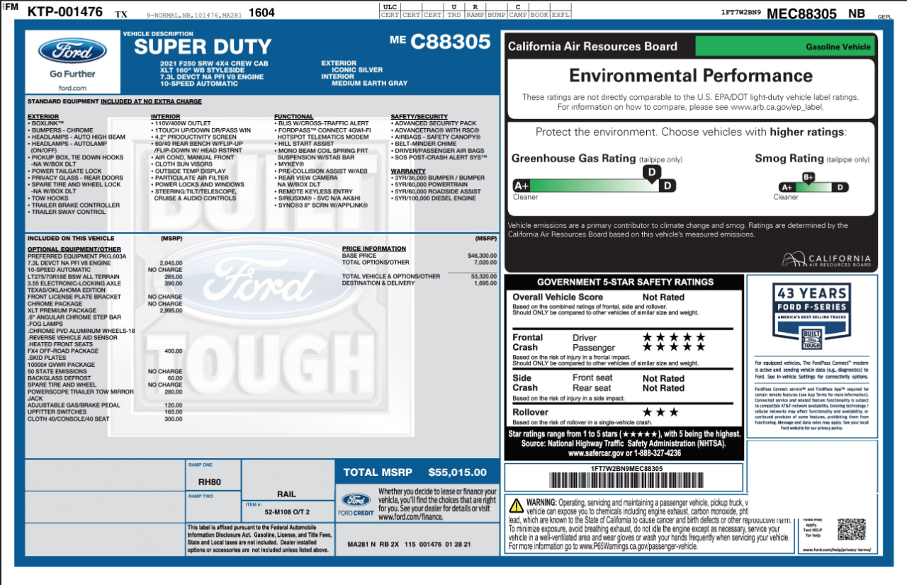 Ford Super Duty F-250 SRW  2021
