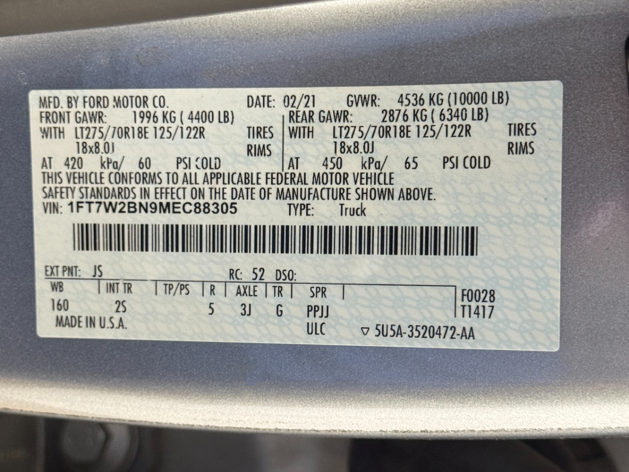 Ford Super Duty F-250 SRW  2021