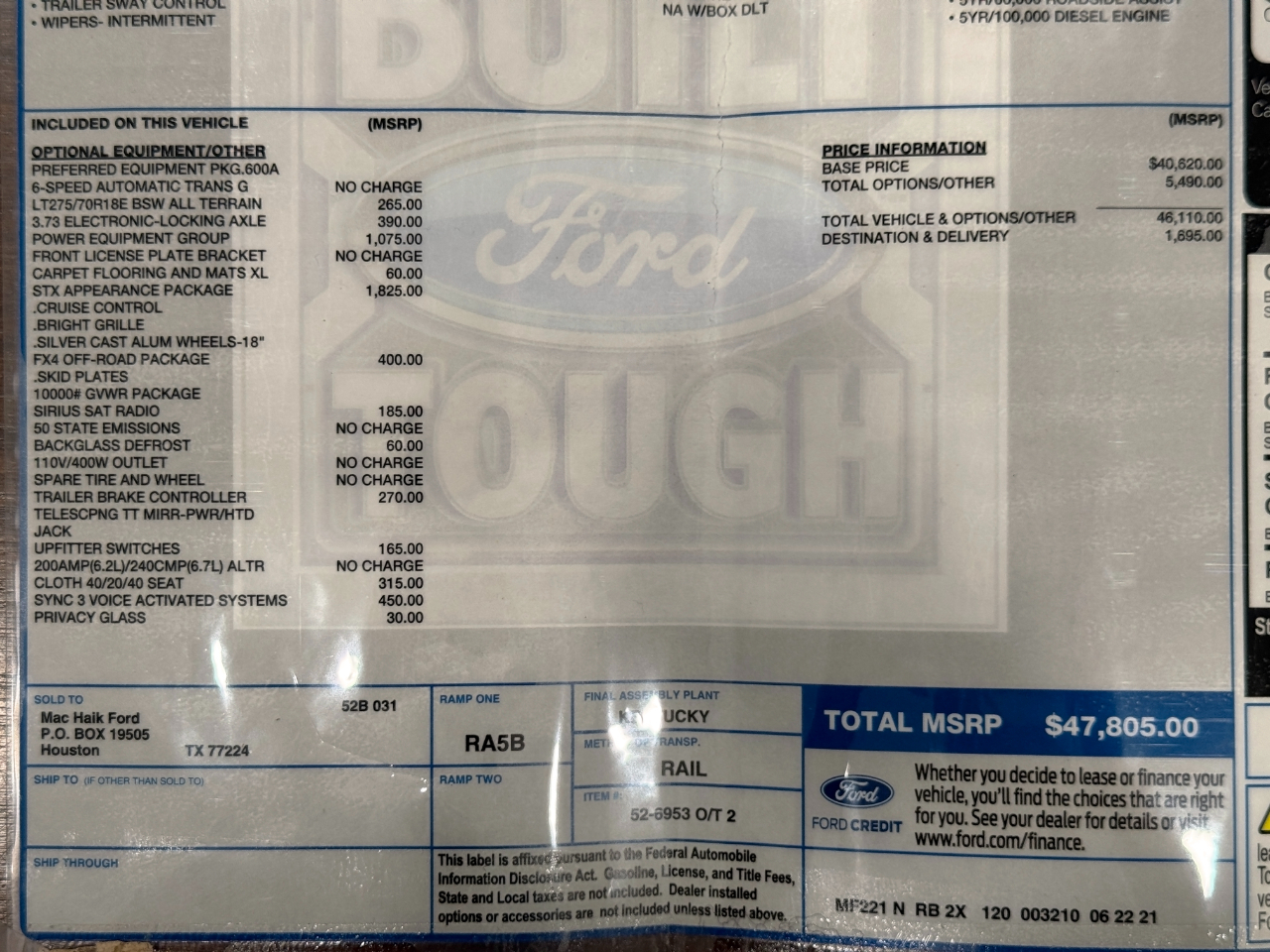 Ford Super Duty F-250 SRW  2021