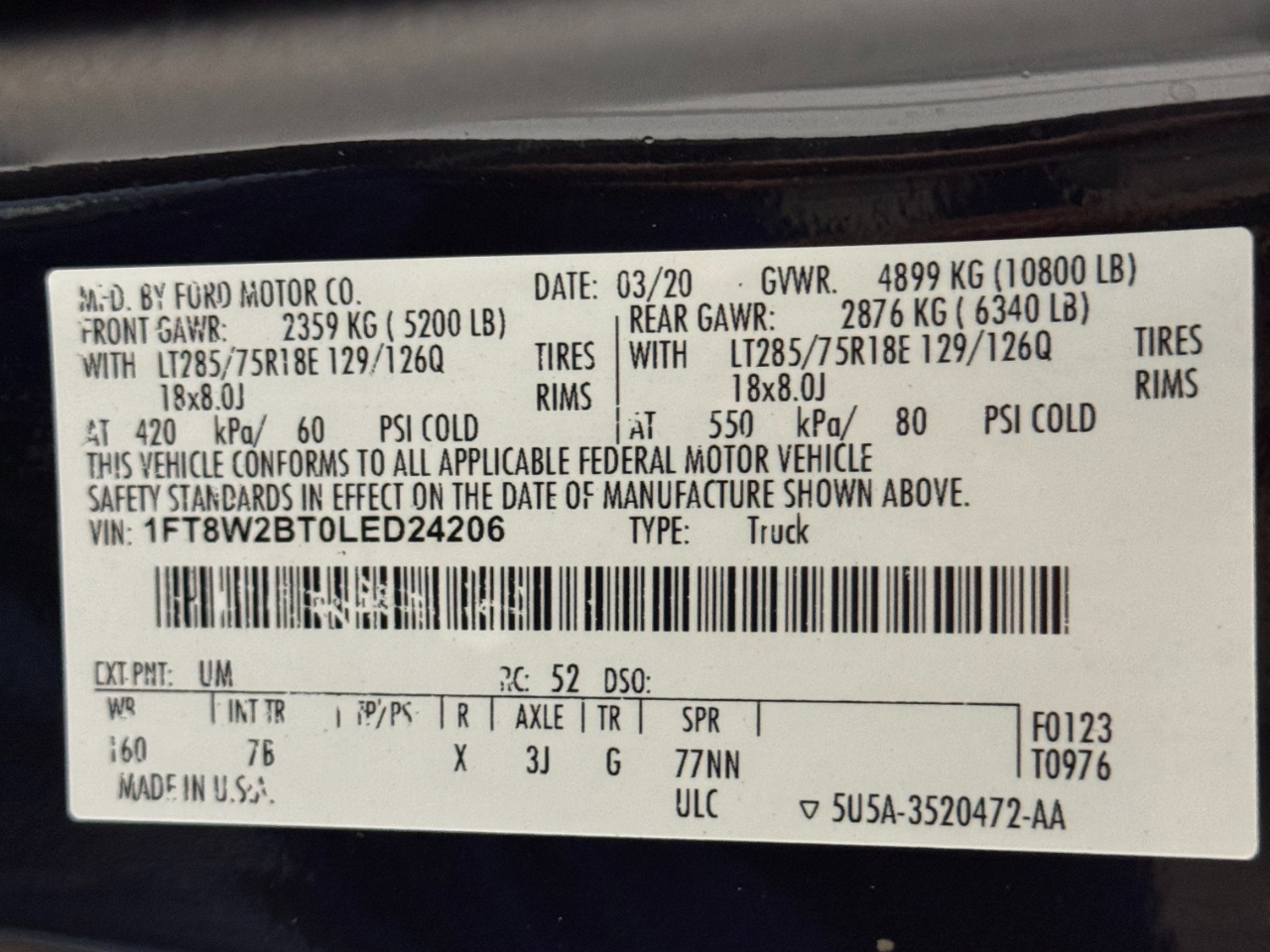 Ford Super Duty F-250 SRW  2020
