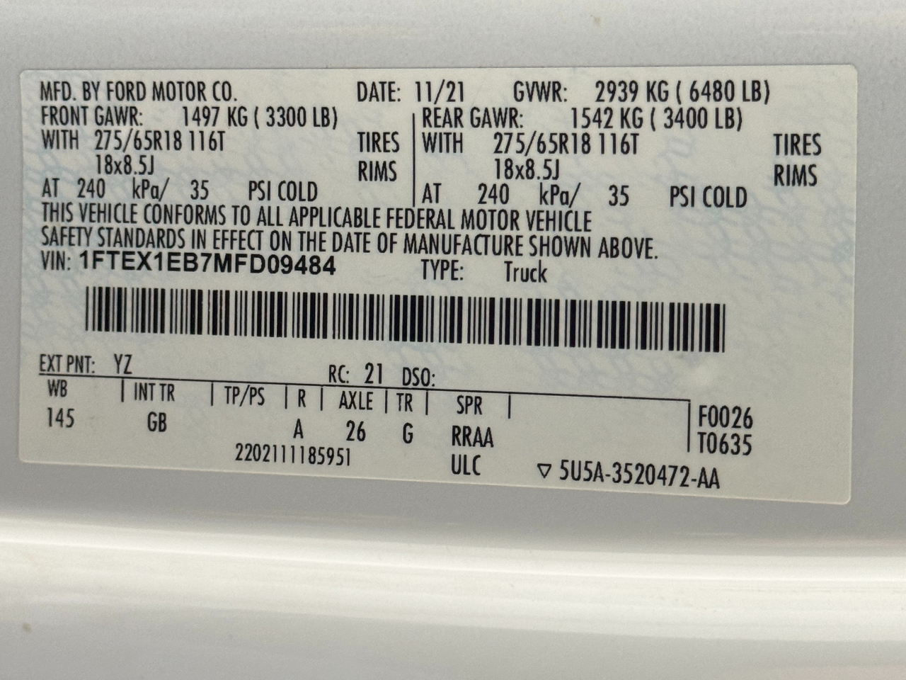 Ford F-150  2021