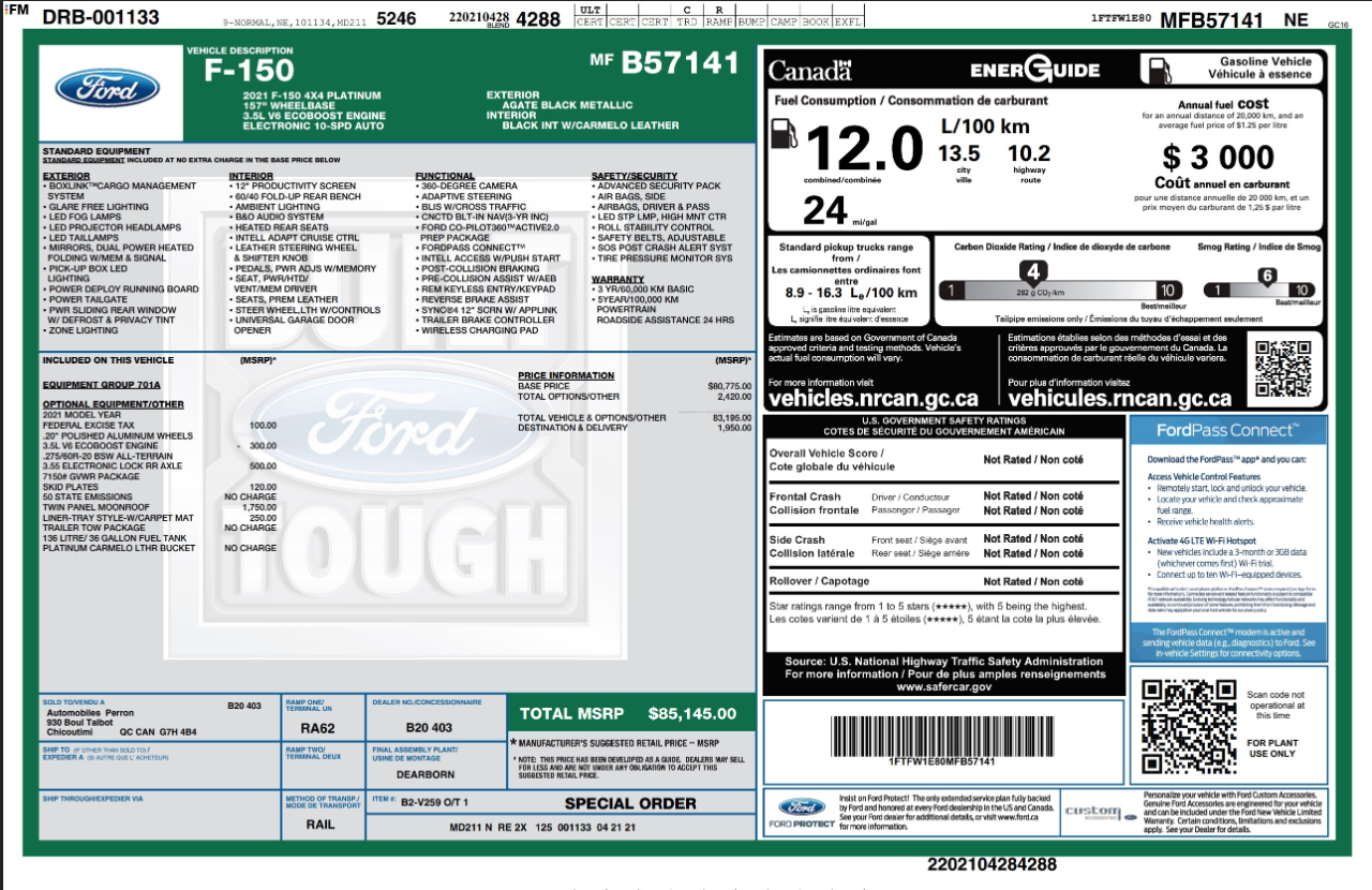 Ford F-150  2021
