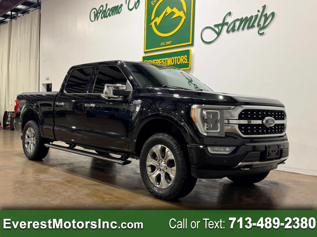 2021 Ford F-150 PLATINUM 4X4 CREWCAB LONGBED 3.5L V6 ECOBOOST GAS