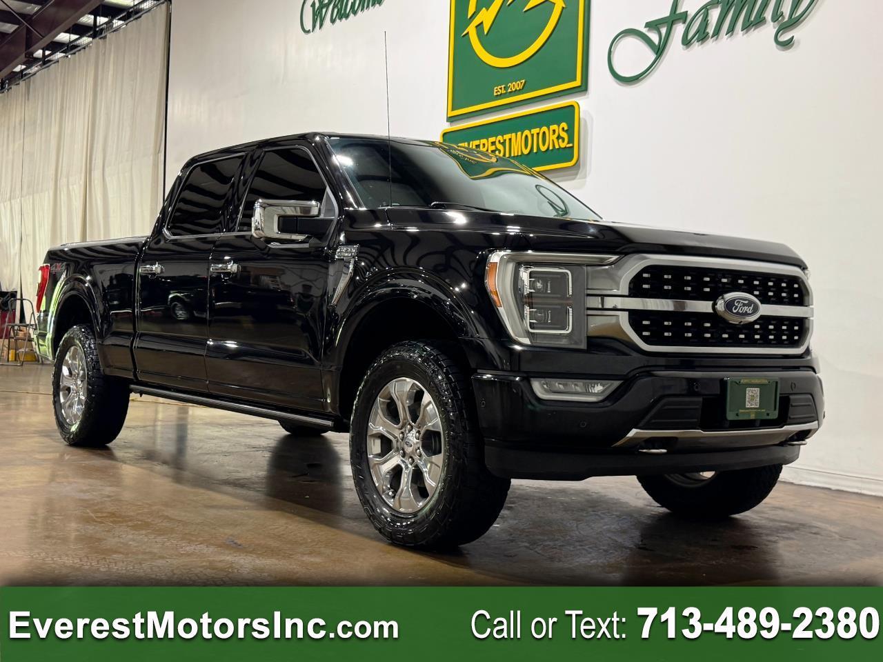 2021 Ford F-150 PLATINUM 4X4 CREWCAB LONGBED 3.5L V6 ECOBOOST GAS
