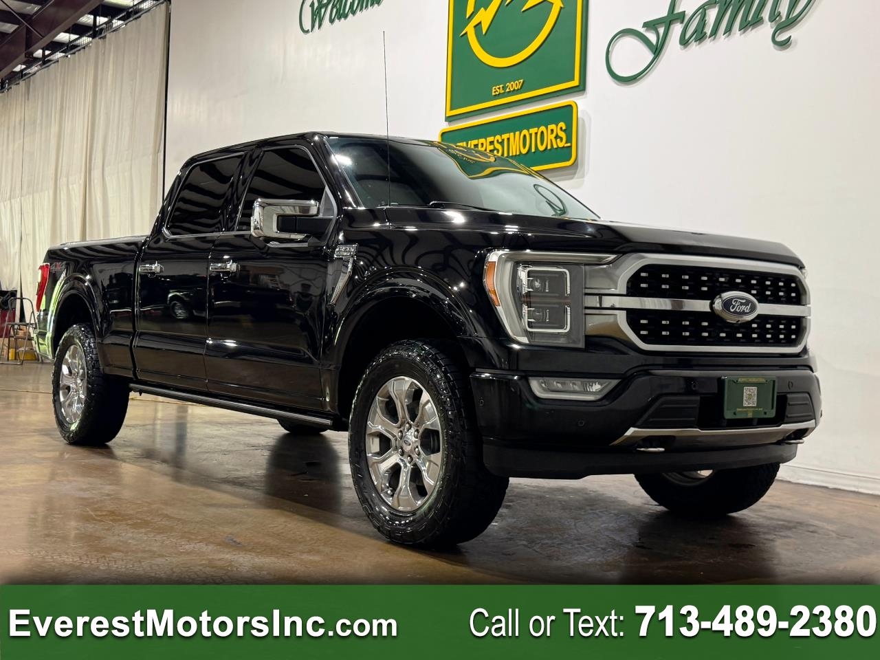 2021 Ford F-150 PLATINUM 4X4 CREWCAB LONGBED 3.5L V6 ECOBOOST GAS
