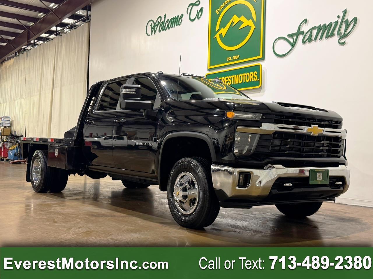 2024 Chevrolet Silverado 3500HD LT 4X4 CREWCAB 9FT FLATBED 6.6L V8 DIESEL 1OWNER