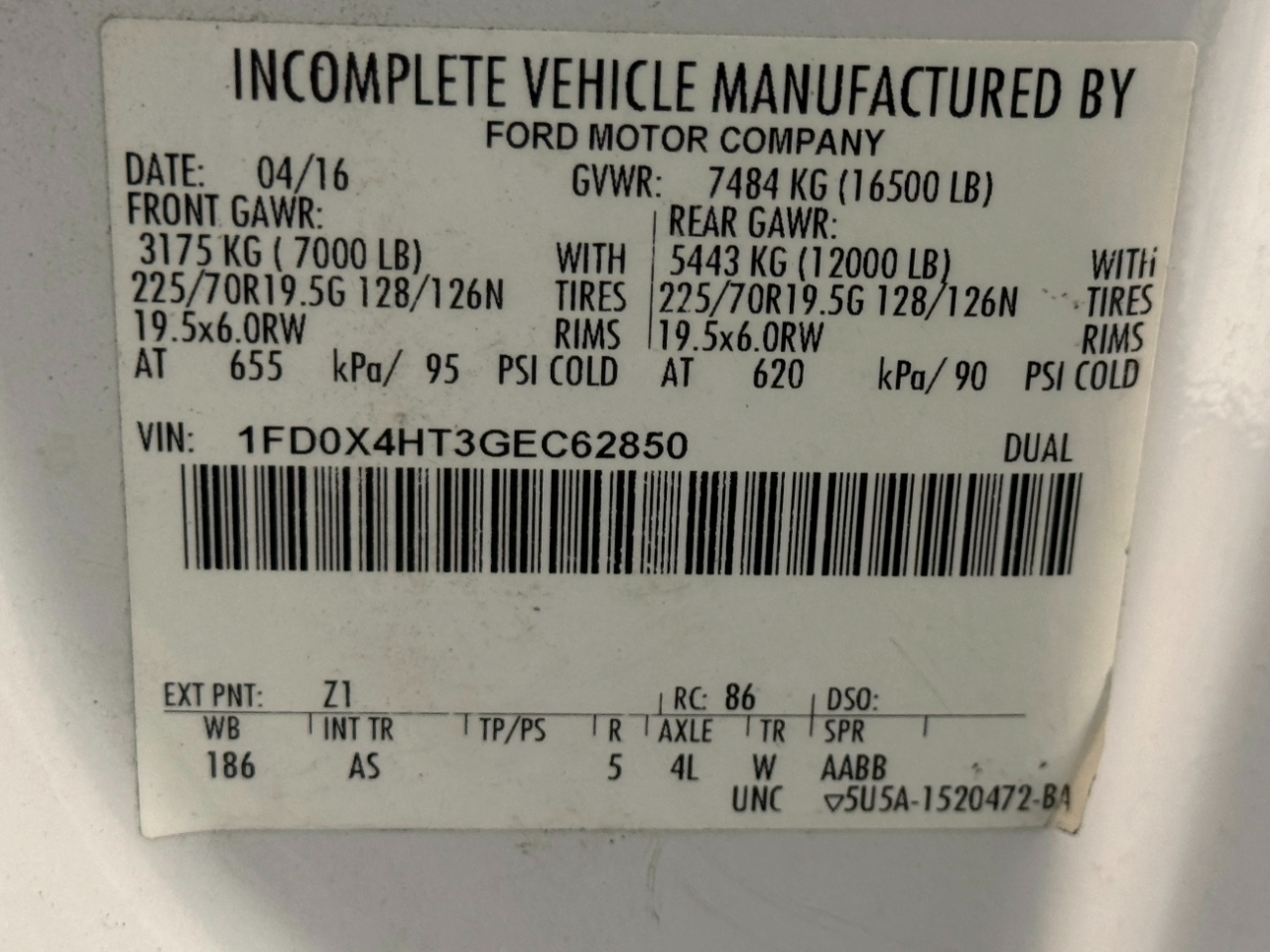 Ford Super Duty F-450 DRW  2016