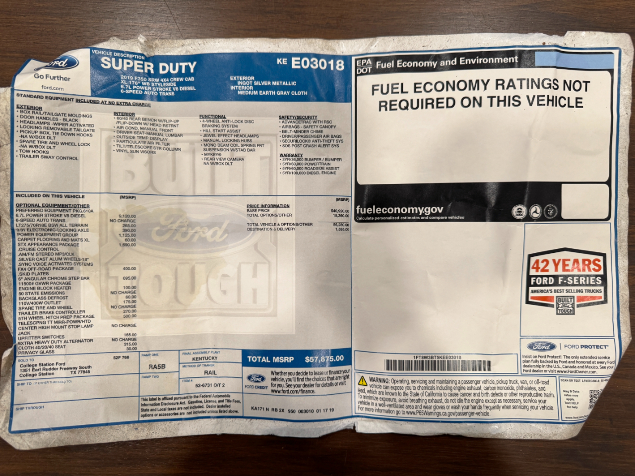 Ford Super Duty F-350 SRW  2019