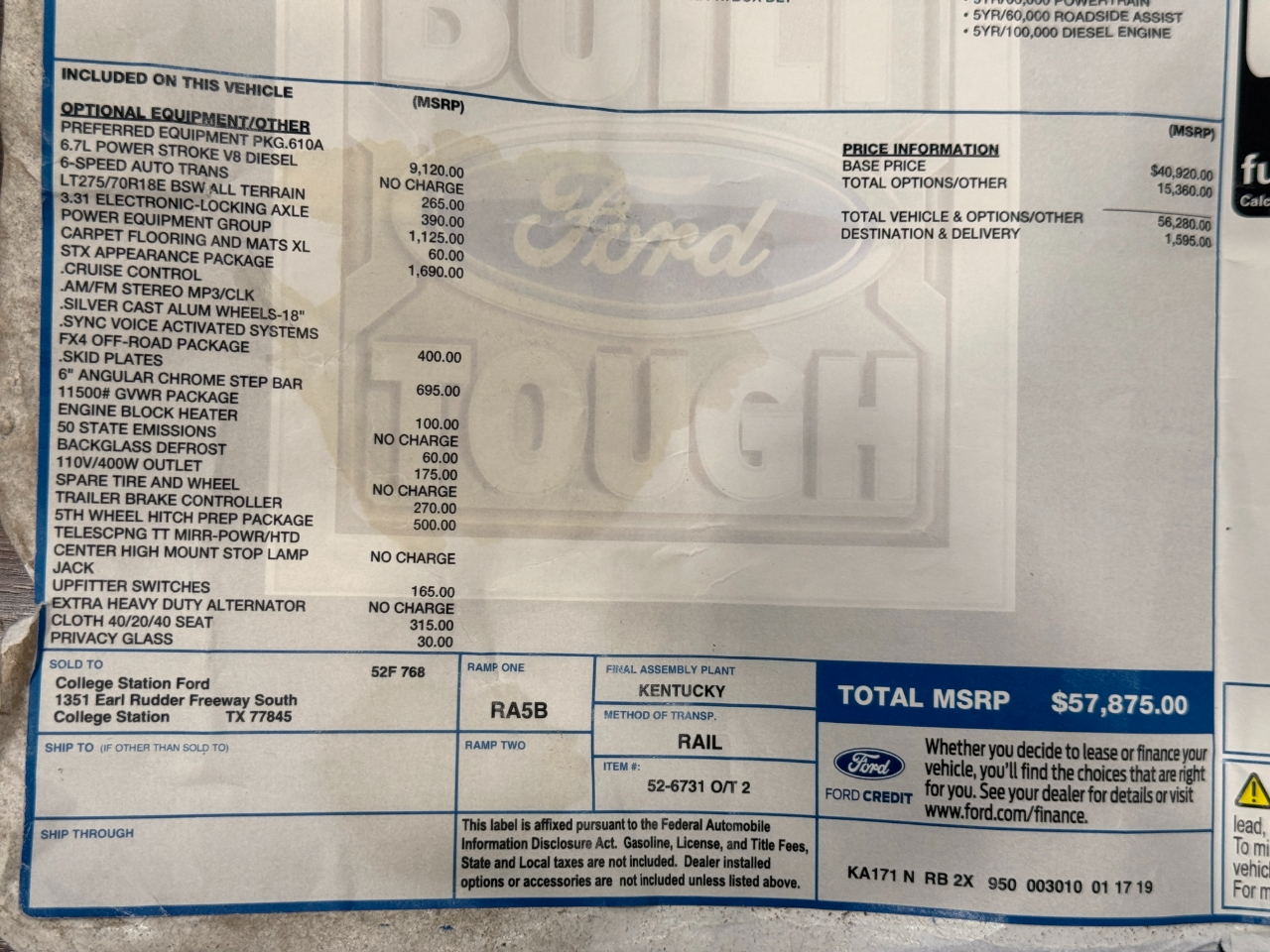 Ford Super Duty F-350 SRW  2019