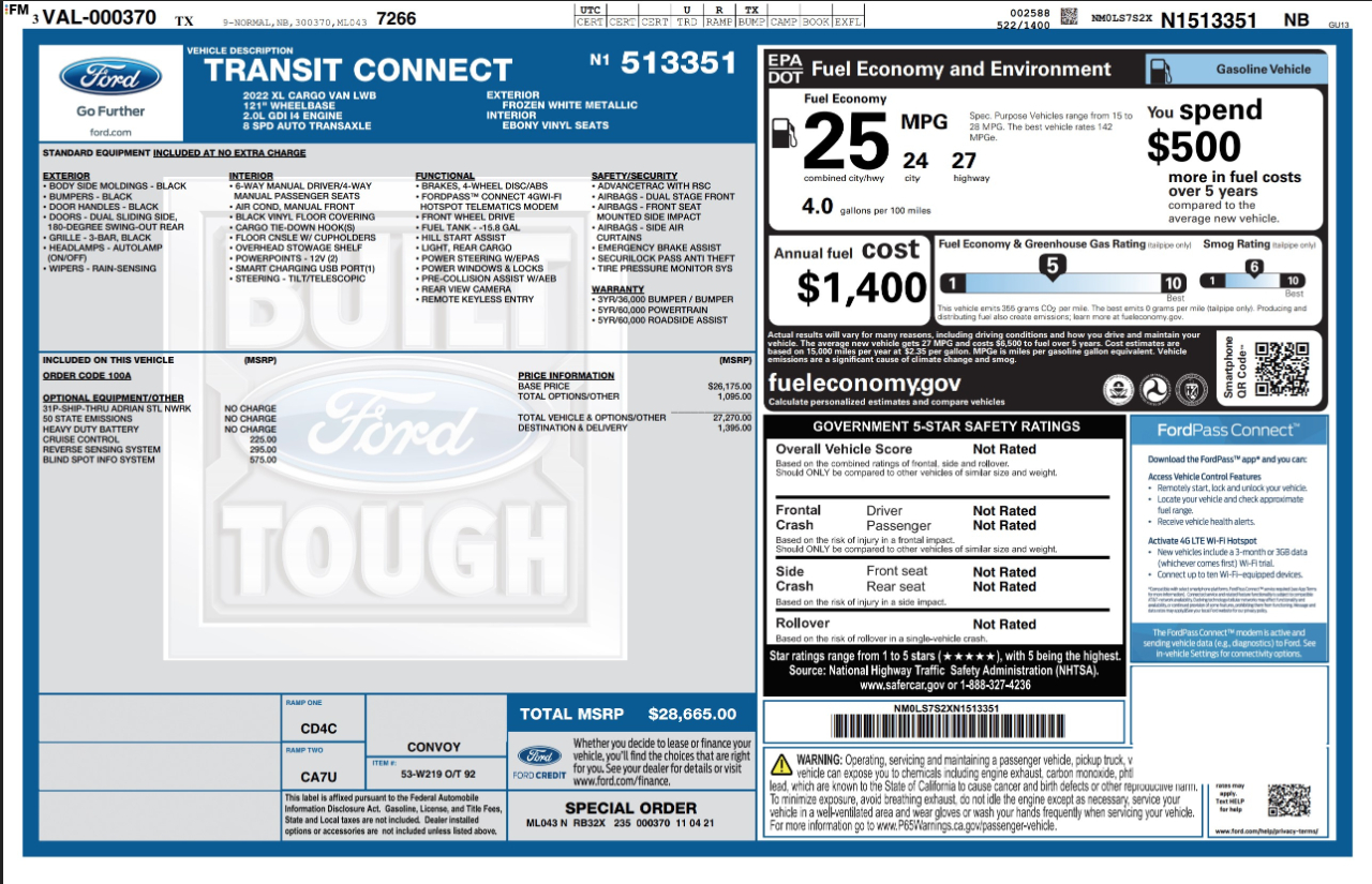 Ford Transit Connect  2022