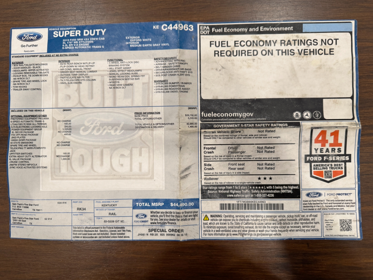 Ford Super Duty F-250 SRW  2019