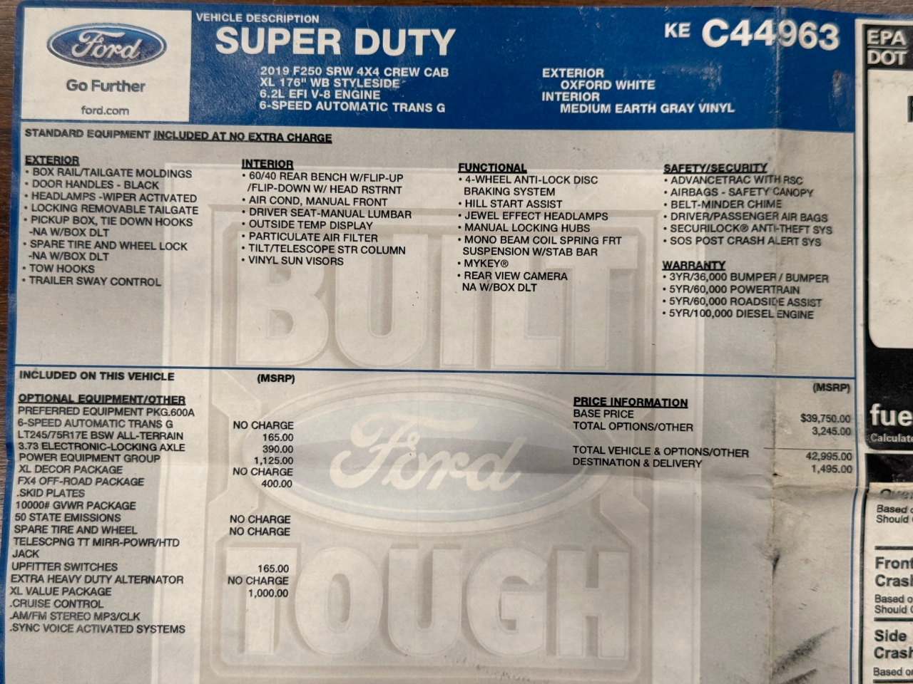 Ford Super Duty F-250 SRW  2019