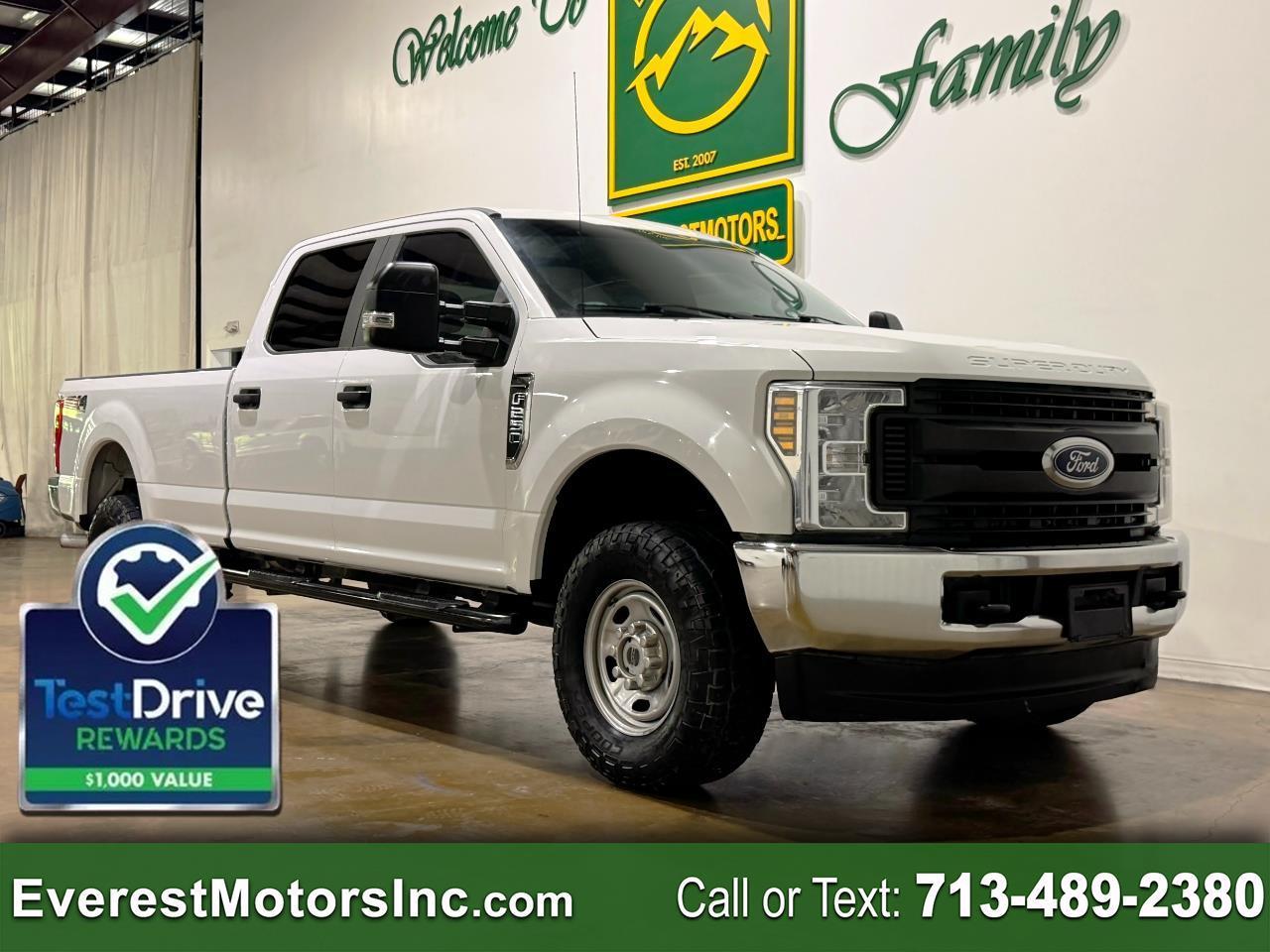 2019 Ford Super Duty F-250 SRW XL 4X4 CREWCAB LONG 6.2L V8 GAS 1OWNER