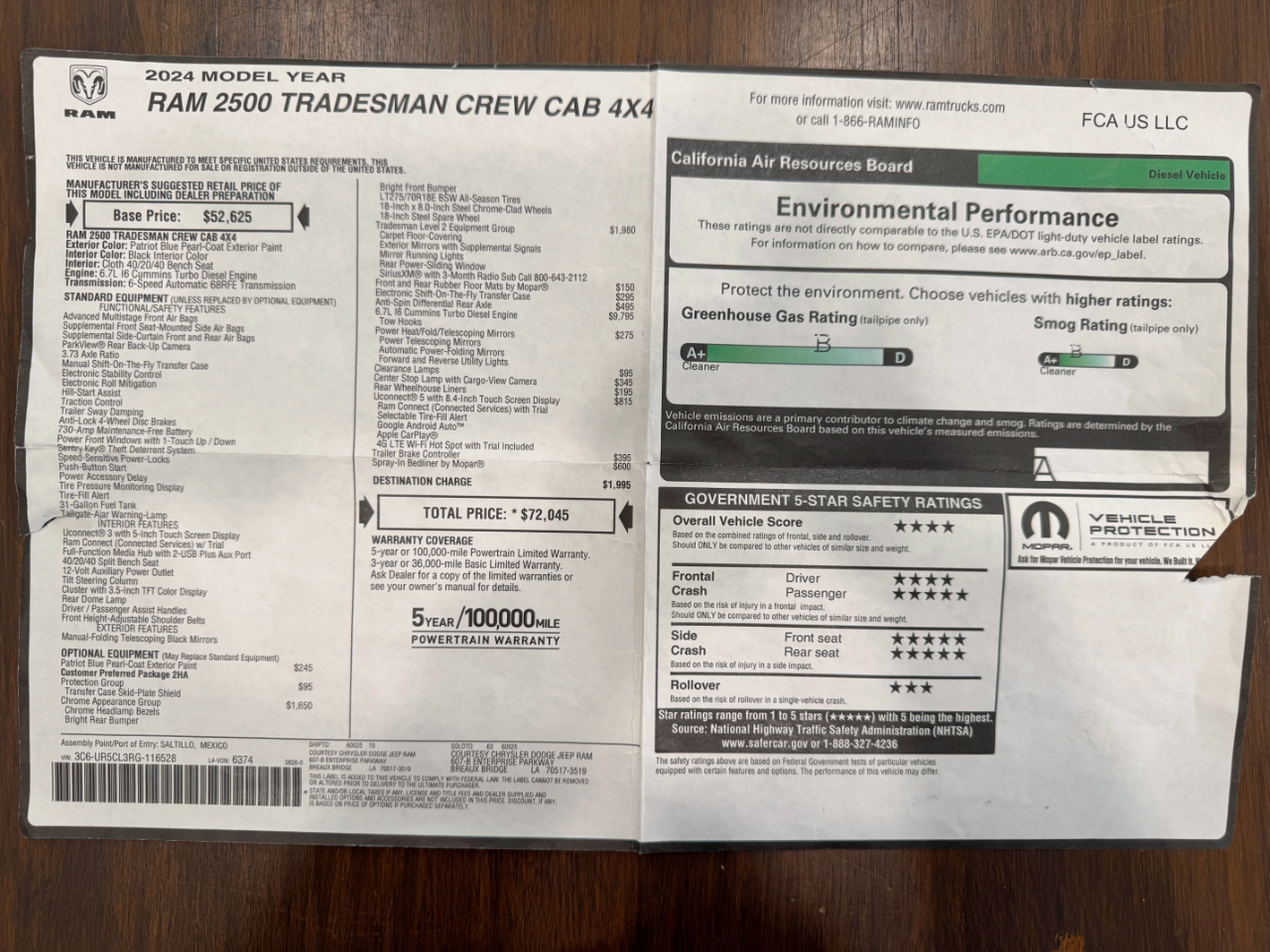 RAM 2500  2024