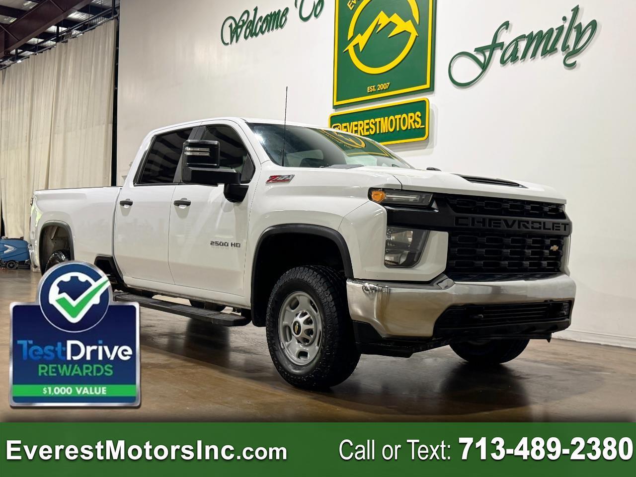 2022 Chevrolet Silverado 2500HD WT 4X4 CREWCAB LONG 6.6L V8 GAS 1OWNER