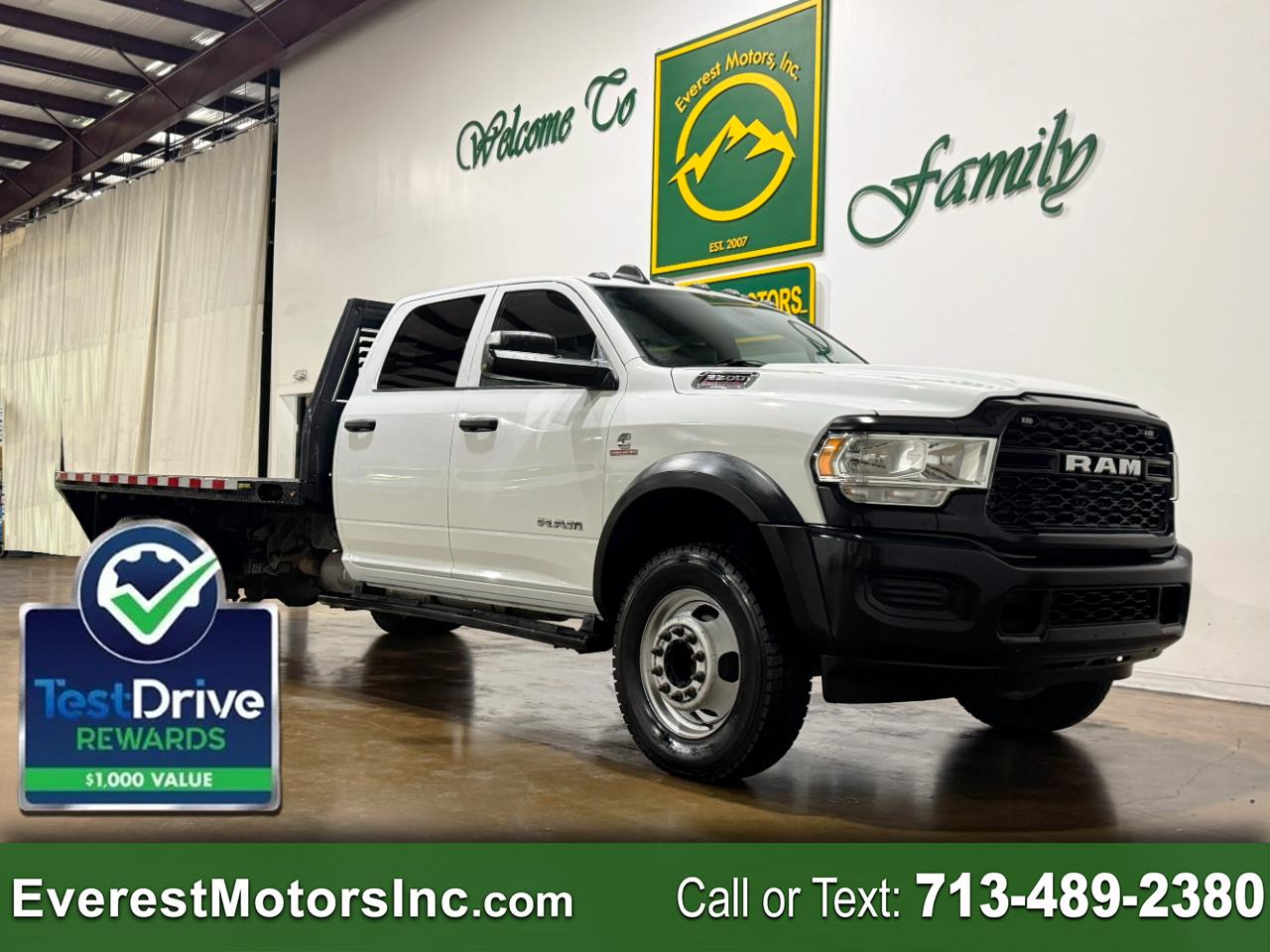 2022 RAM 5500 TRADESMAN 4X4 CC 11FT FLATBED 6.7 PTO DIESEL AISIN