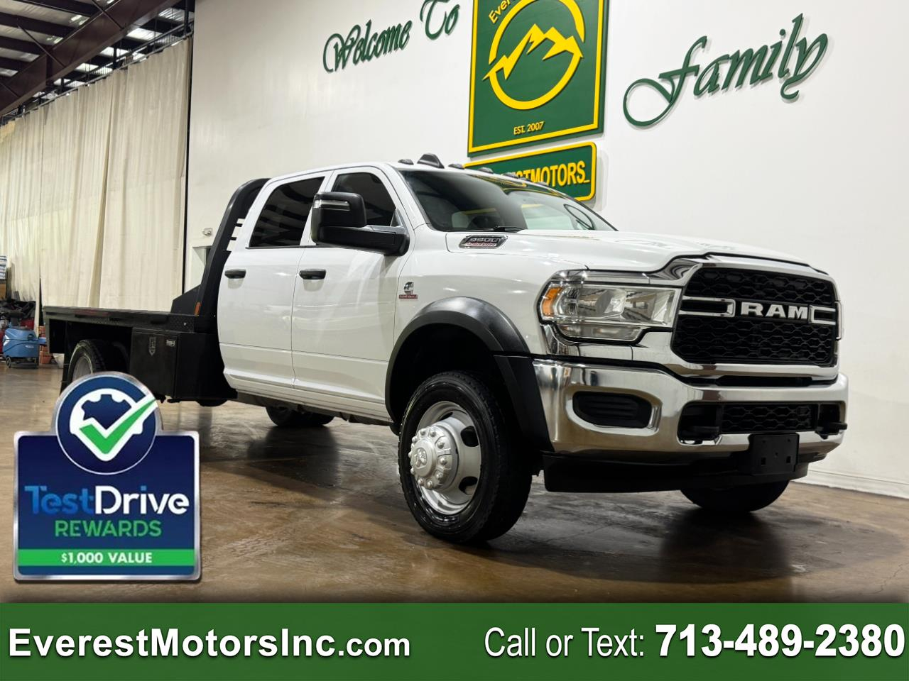2023 RAM 5500 TRADESMAN 4X4 CC 11FT FLATBED 6.7 PTO DIESEL AISIN
