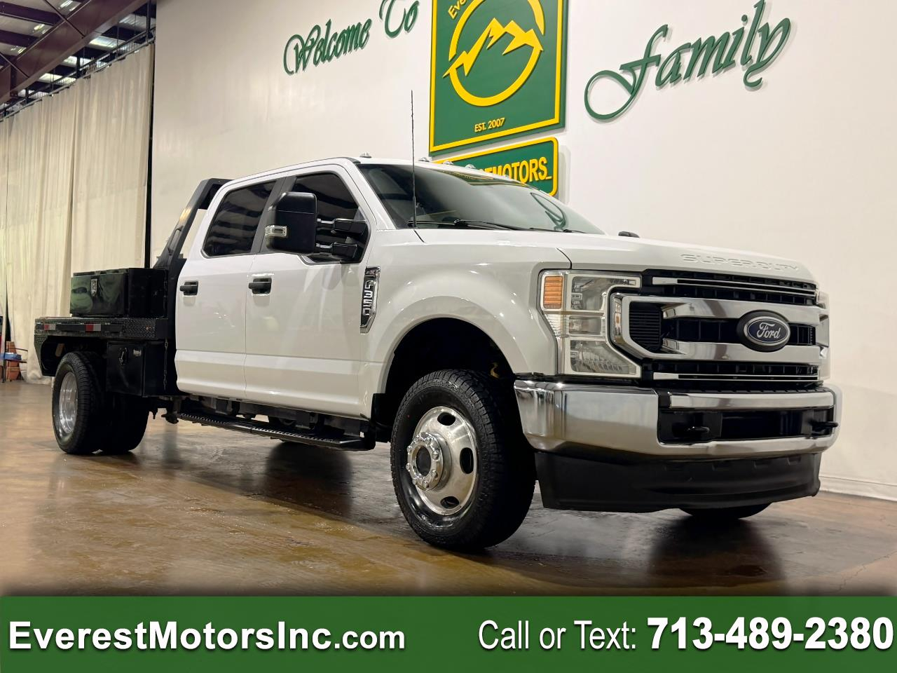 2022 Ford Super Duty F-350 DRW STX 4X4 8FT FLATBED 7.3L GAS GODZILLA 1OWNER