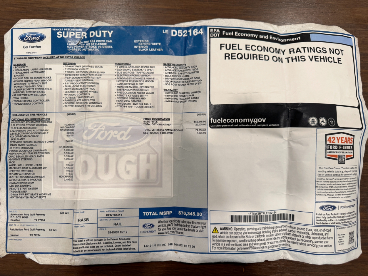 Ford Super Duty F-250 SRW  2020
